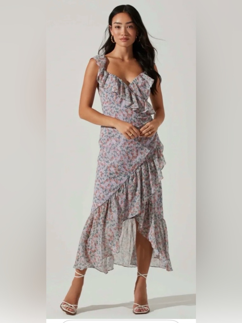 ASTR the label purple maxi dress size small